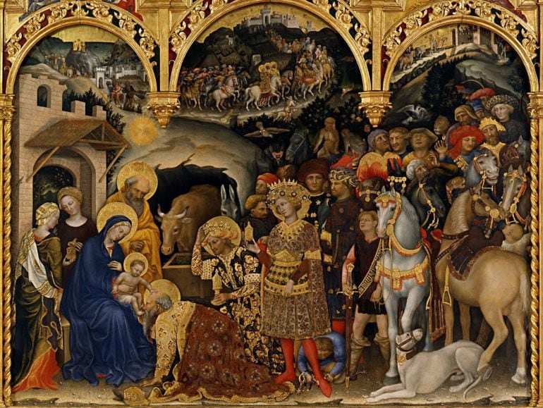 La Adoración de los Magos de Gentile da Fabriano (1423)