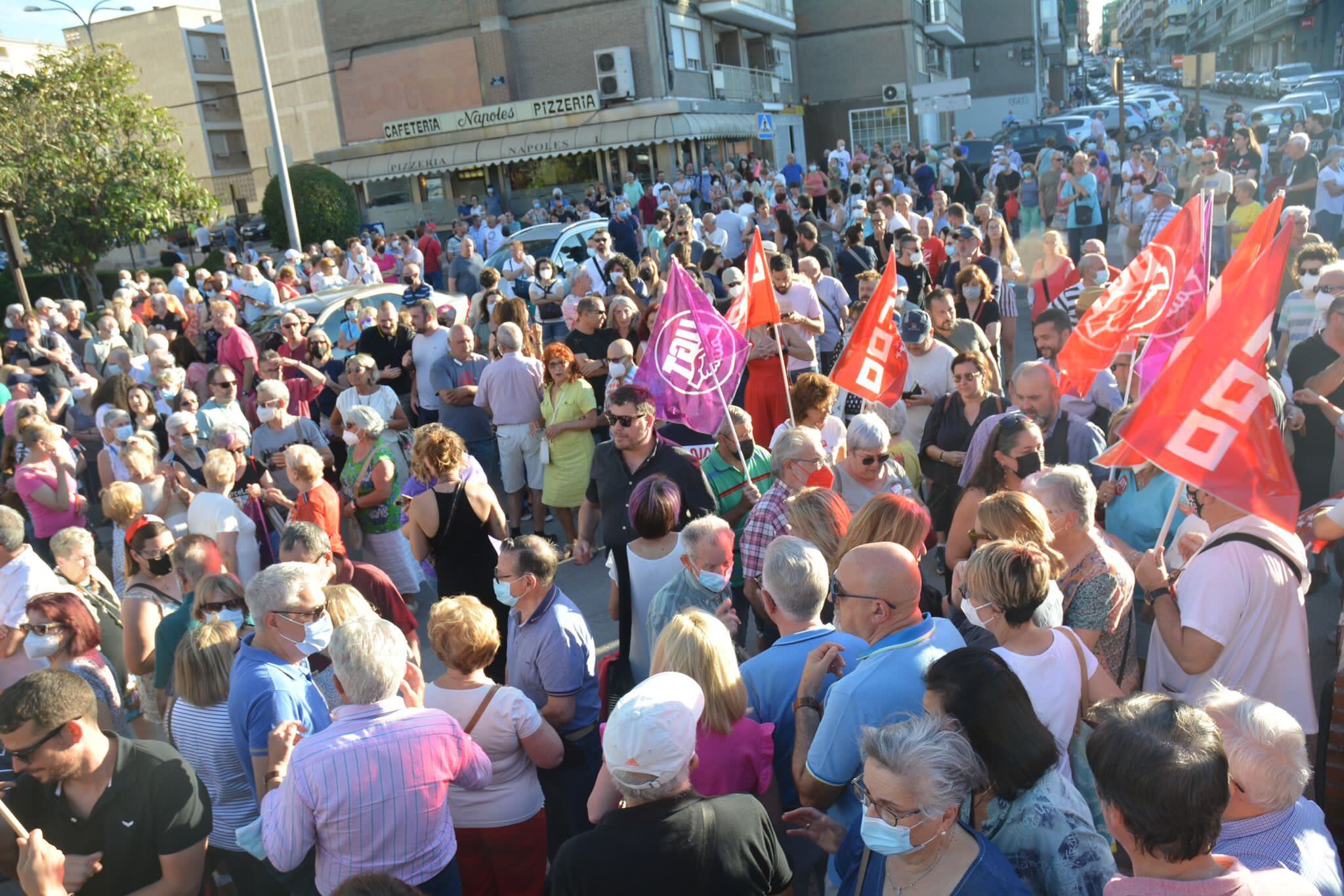 Protesta frente al SUAP de Alcorcón