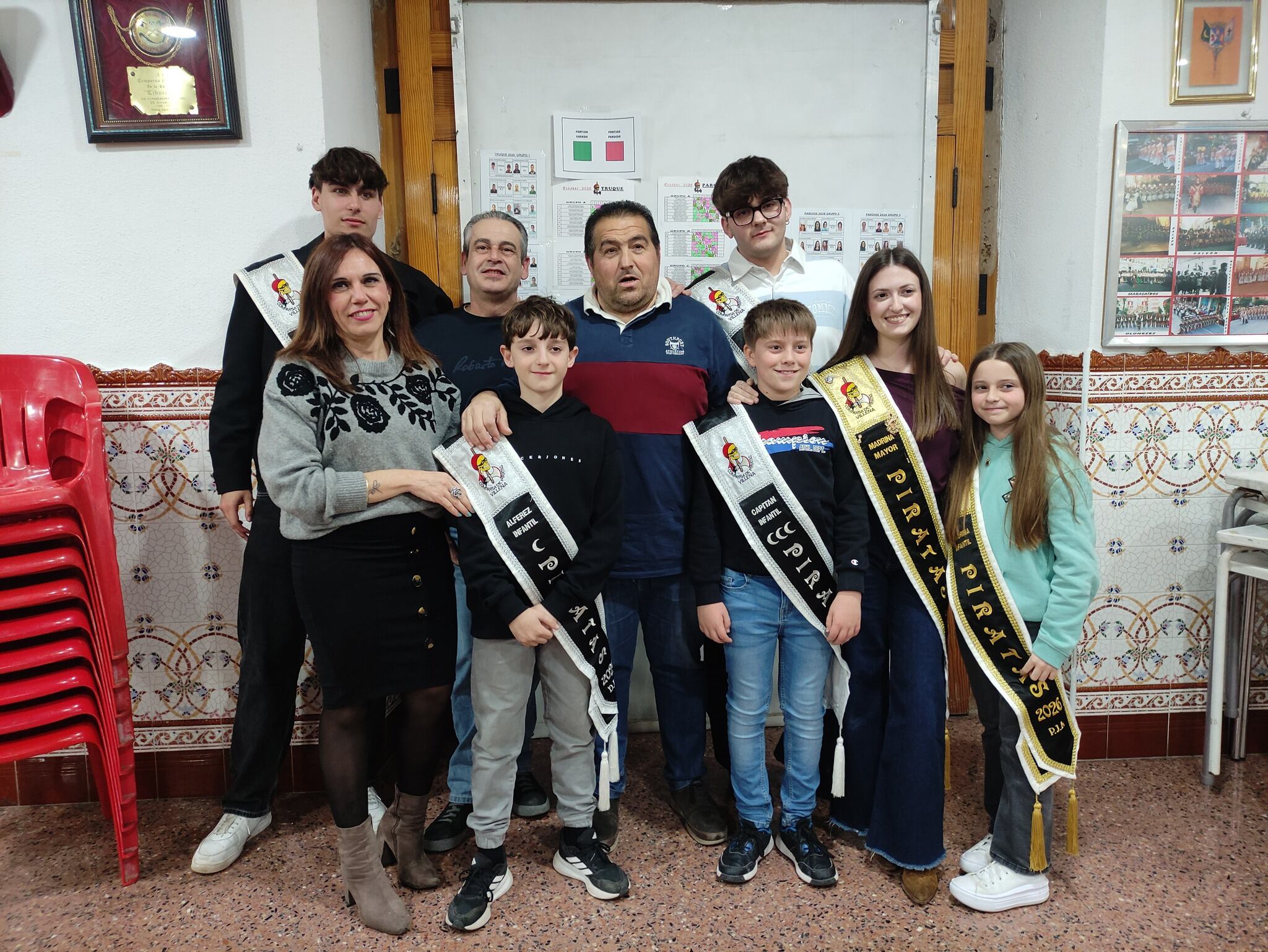 Representantes de la Comparsa de Piratas