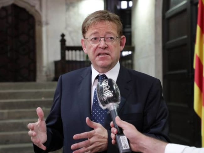 El president de la Generalitat, Ximo Puig, tras el acto de presentación del Plan Valenciano de Formación Profesional