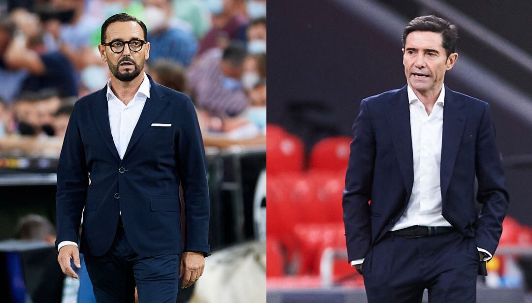 José Bordalás en un lado y Marcelino en el otro