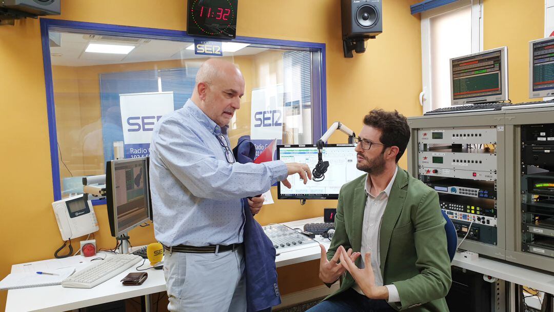 Raúl Lozano, minutos después de la entrevista mantenida en Radio Granada