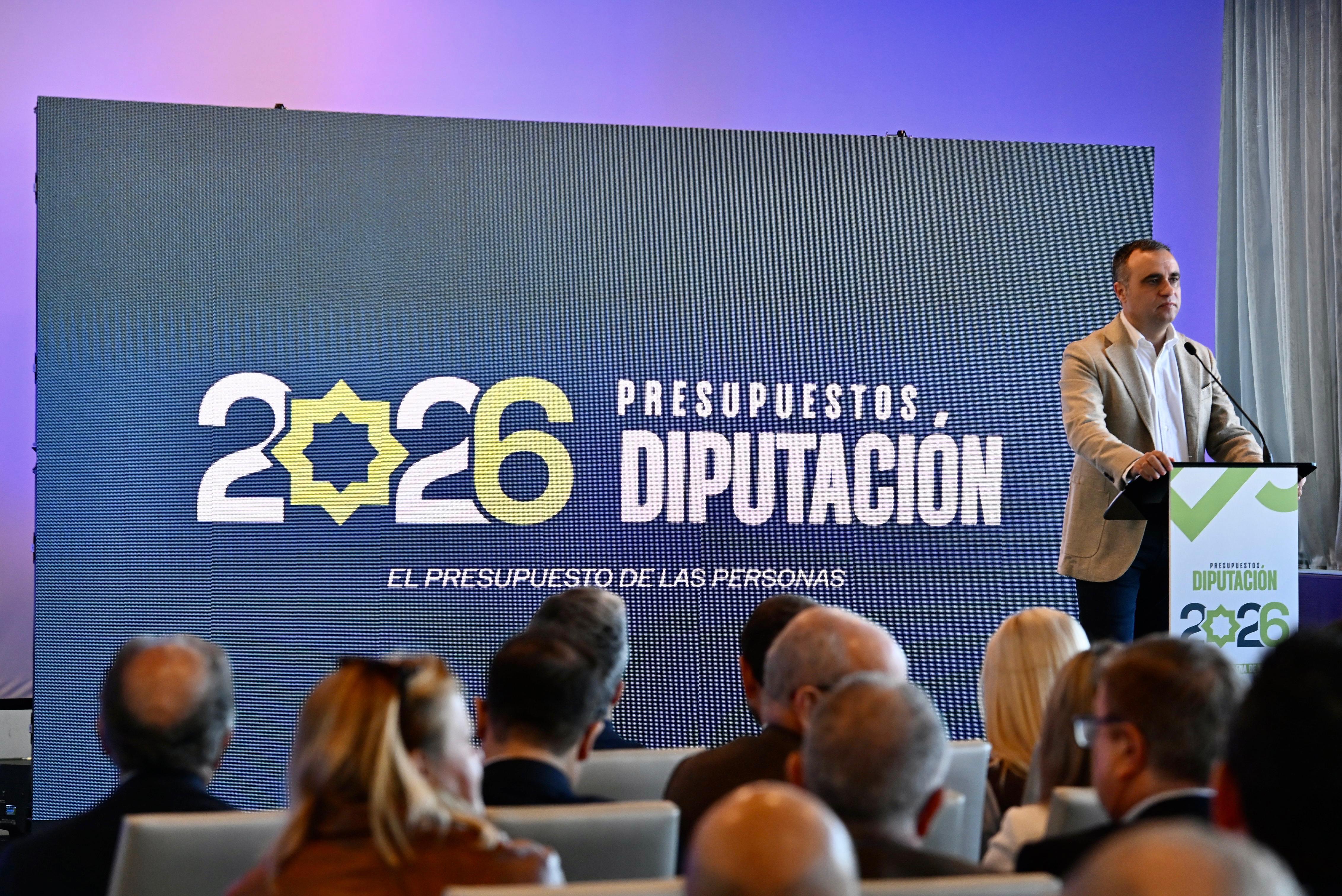 Presentación de los presupuestos de la Diputación de Granada para 2026.