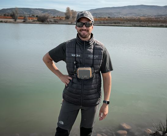 Nicolás Abadía, pescasdor oscense