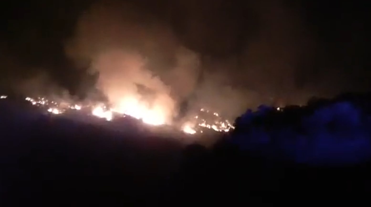 Incendio en La Canaleja en Pozoblanco