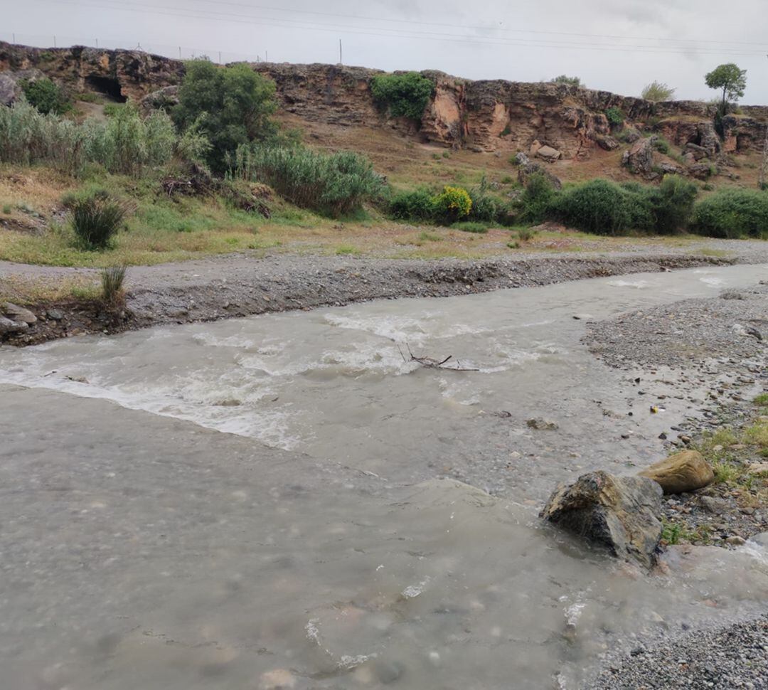 Cauce del río Dílar en la Vega de Granada