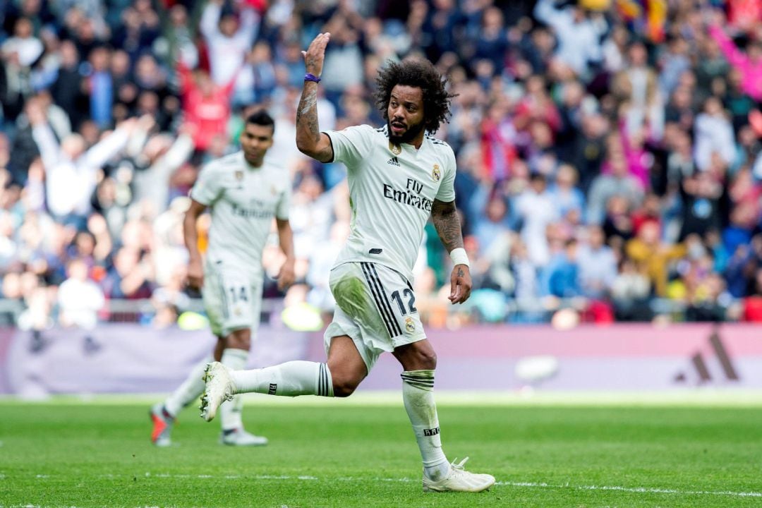 Marcelo, durante el partido contra el Levante. 