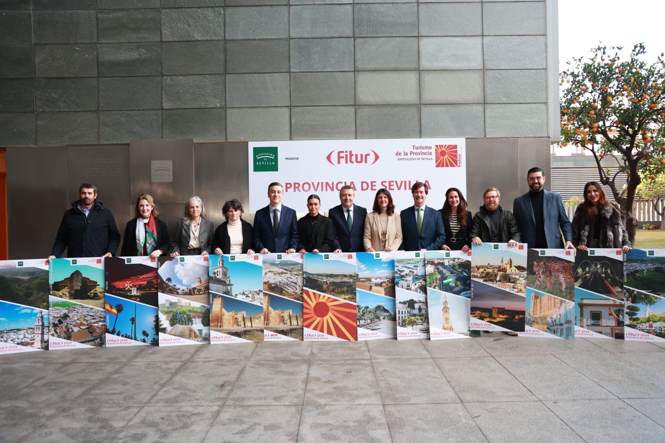 Presentación de la oferta turística de la provincia para FITUR en la sede de la Diputación de Sevilla