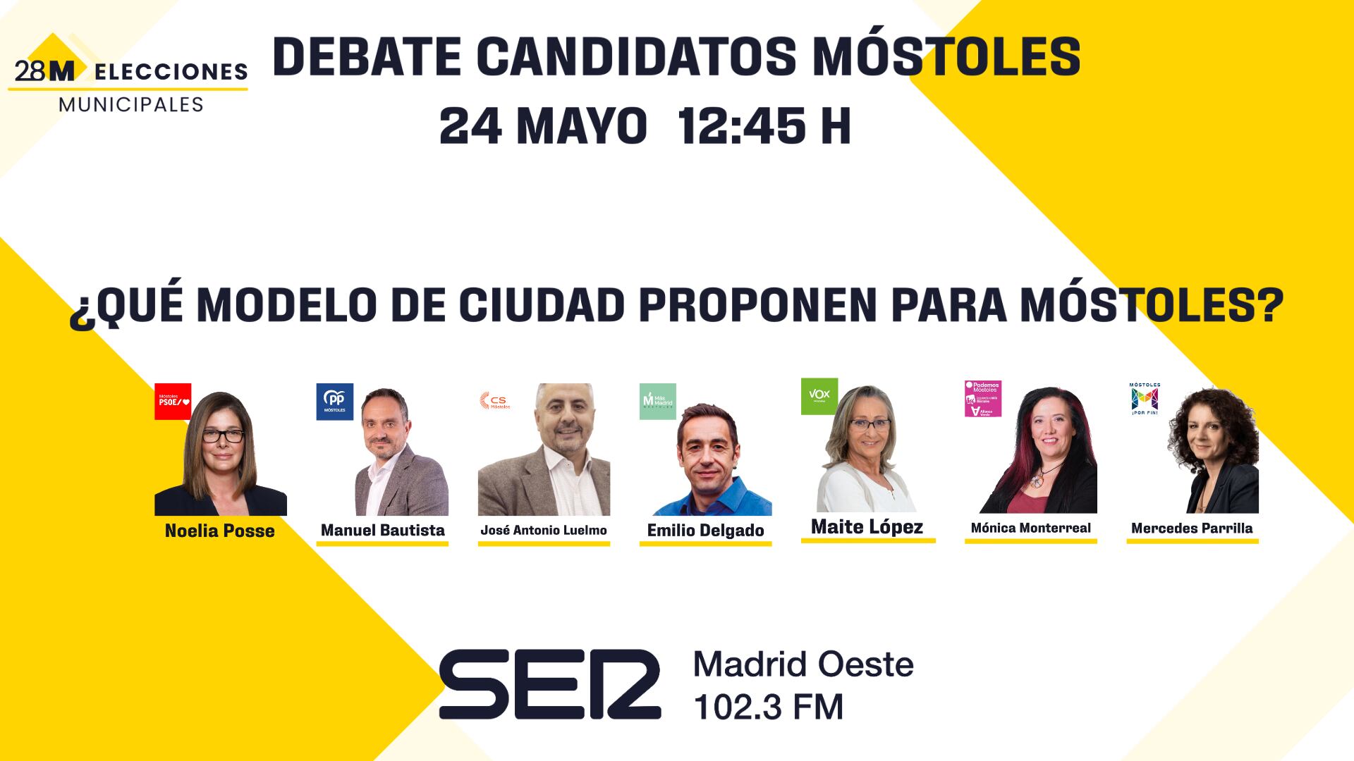 Debate electoral Móstoles día 24 12:45 h