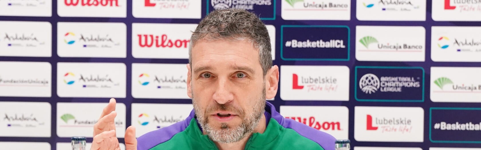 El técnico del Unicaja Ibon Navarro, valoró la victoria contra el Valencia Basket