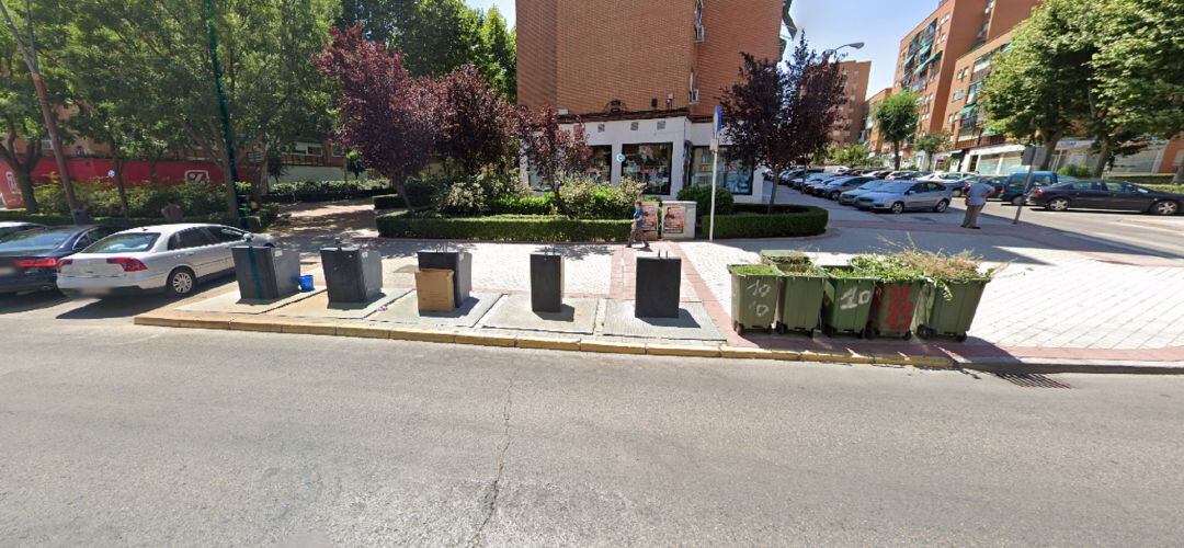 Contenedores de basura soterrados en Fuenlabrada