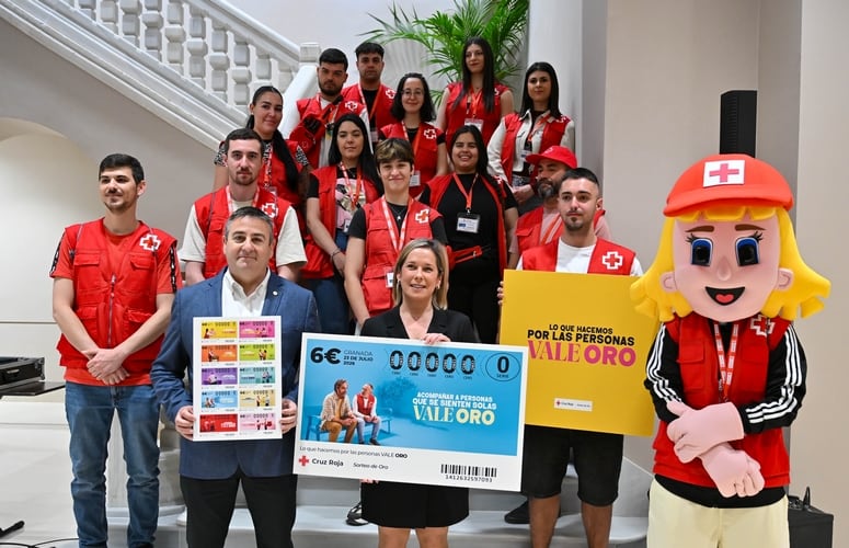 Ayuntamiento y Cruz Roja animan a participar en el Sorteo de Oro 2026.