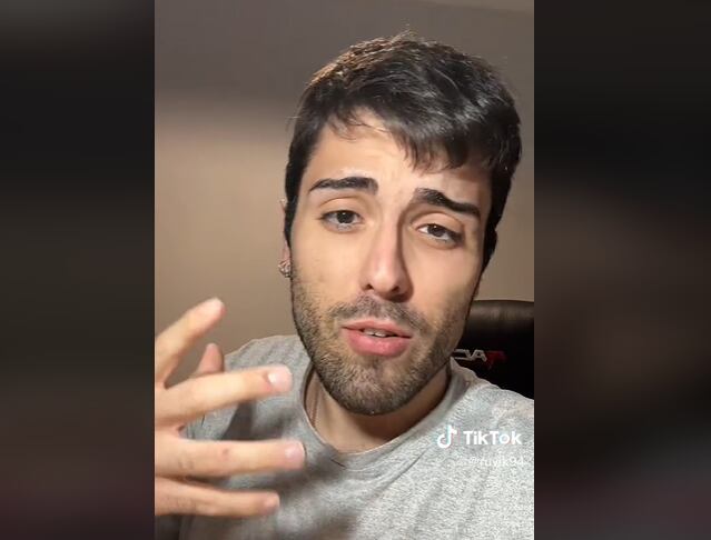 El usuario de TikTok contando lo ocurrido