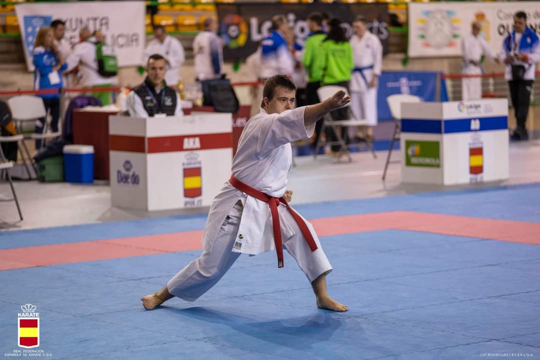 Antonio García durante su prueba