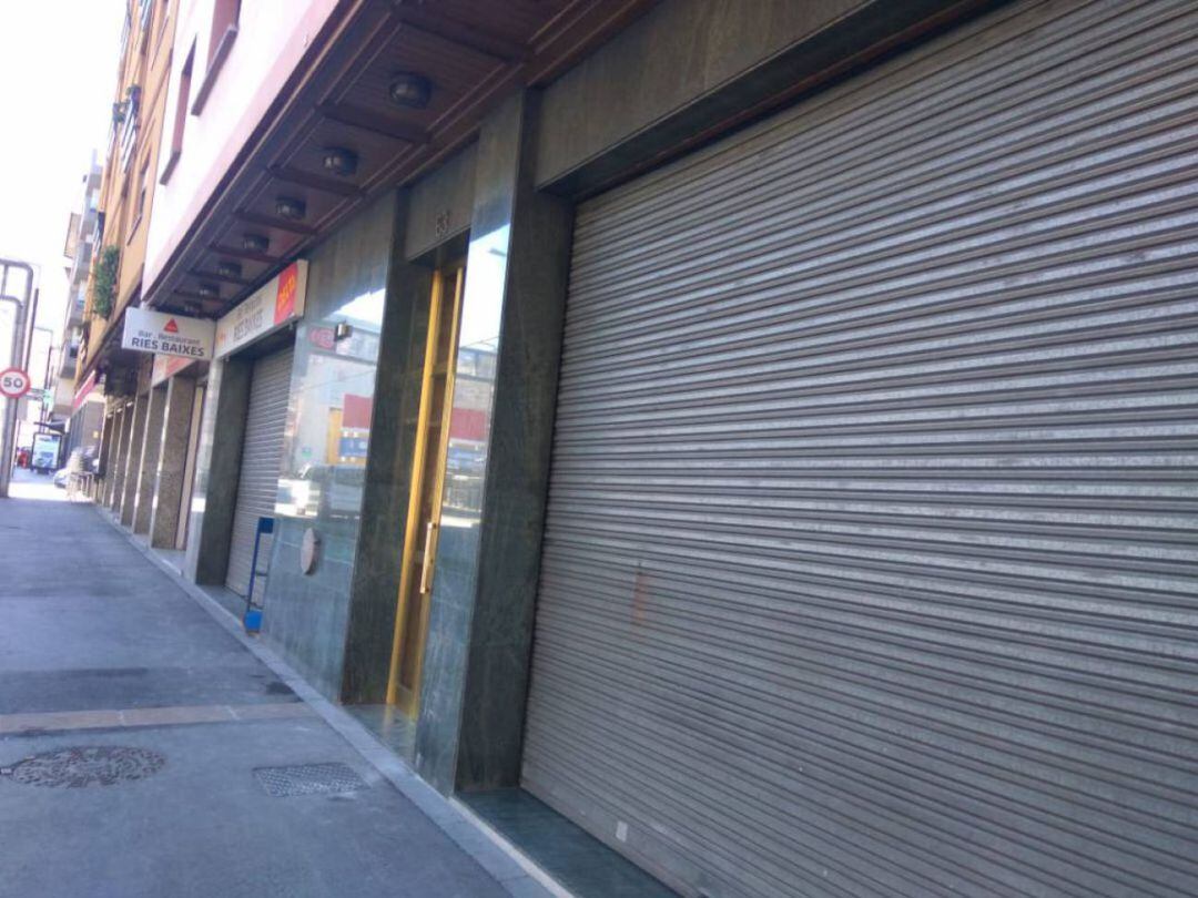 Establiements tancats per la crisi sanitària del coronavirus