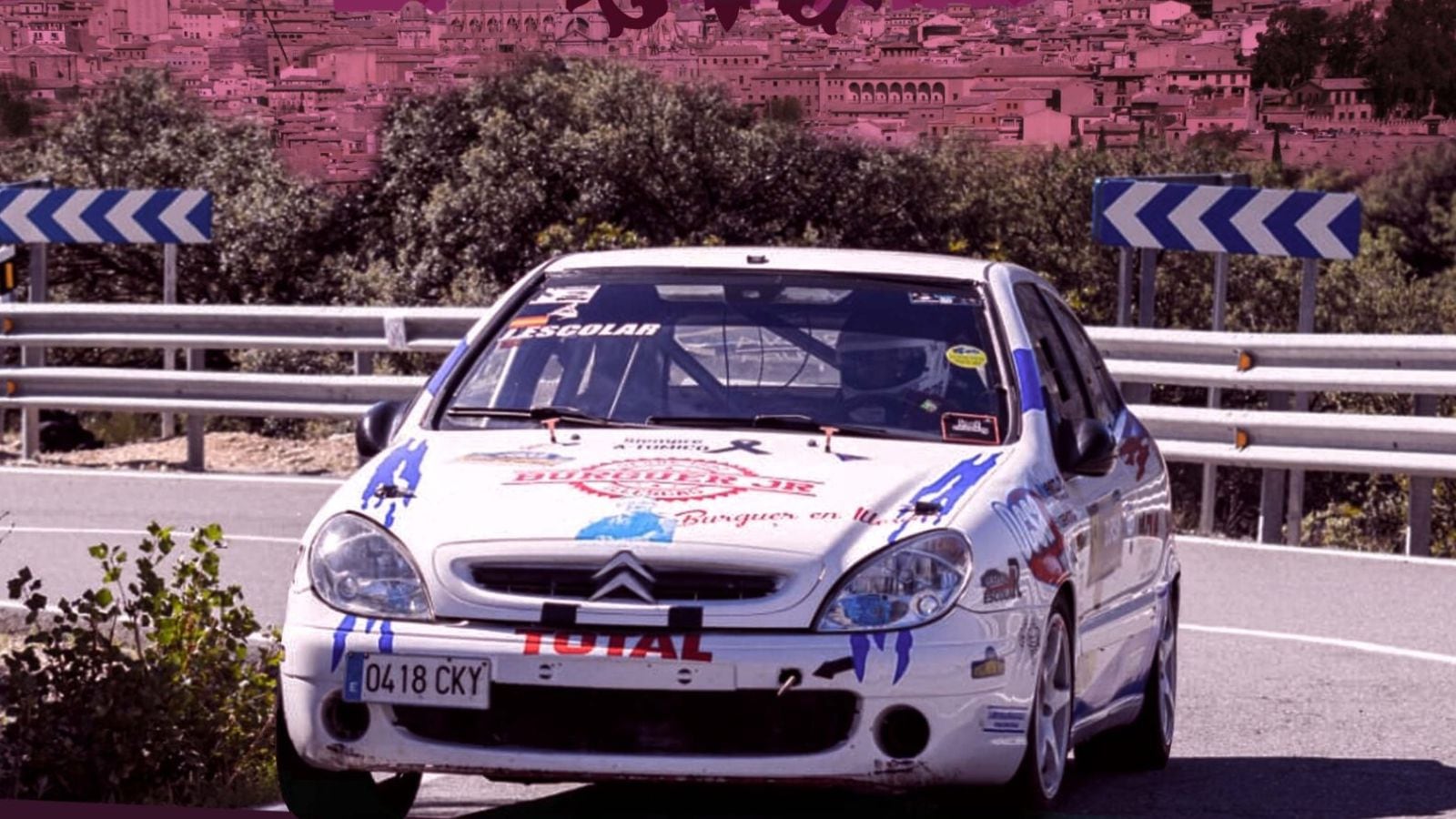 Imagen del cartel de la subida cronometrada en el Valle de Toledo