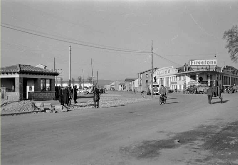 La gasolinera Alas en 1957