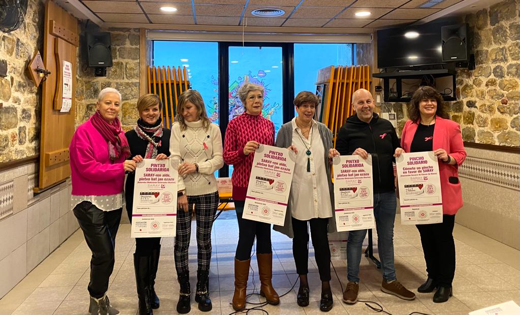 Bares de Pamplona ofrecerán del 2 al 5 de febrero pinchos solidarios en favor de la asociación Saray