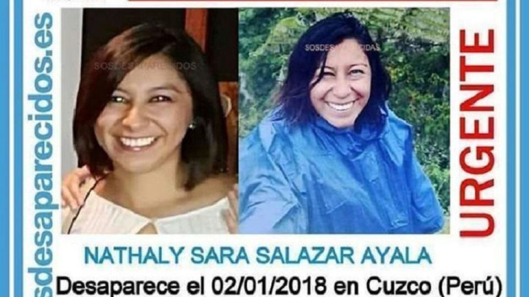 Nathaly Salazar desapareció el pasado 2 de enero de 2018