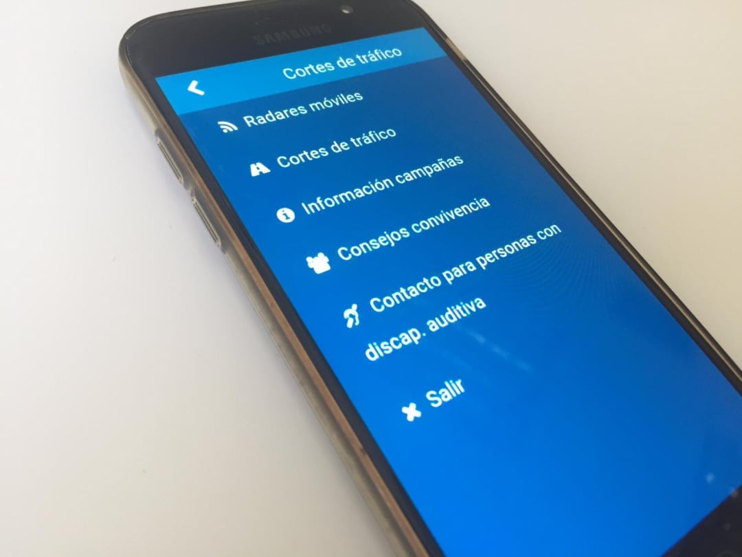 Aspecto de la nueva app de la Policía Local de Valencia