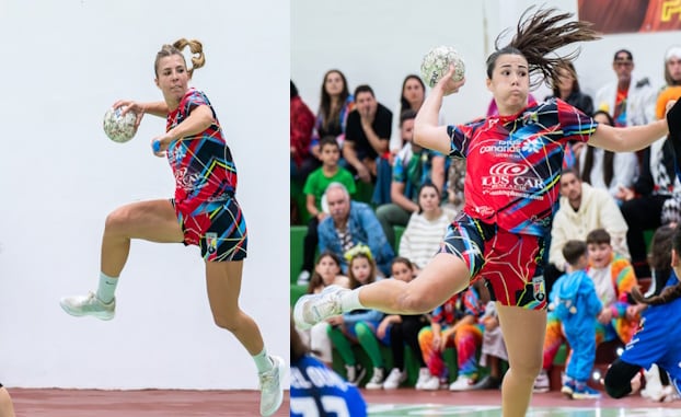 Brenda Roger y Luana Schallmey, jugadoras del Zonzamas PlusCar Lanzarote.