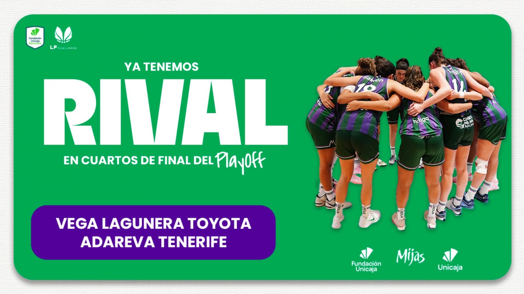 El Unicaja y el CAB Estepona jugarán este sábado los cuartos de final de la Liga Challenge ante el Adareva Tenerife y Paterna