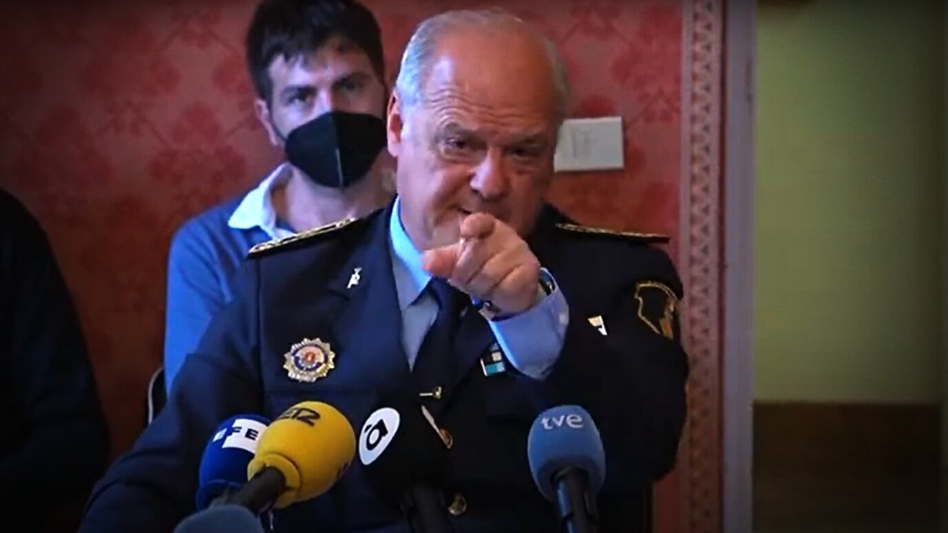 Imagen de archivo de José María Conesa, jefe de la Policía Local de Alicante, durante su comparecencia ante la comisión de investigación sobre las oposiciones al cuerpo