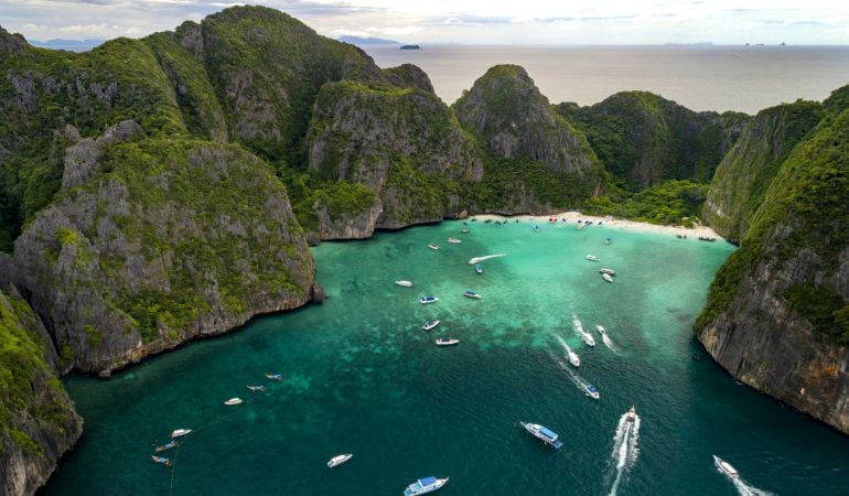 La Bahía Maya en Tailandia.