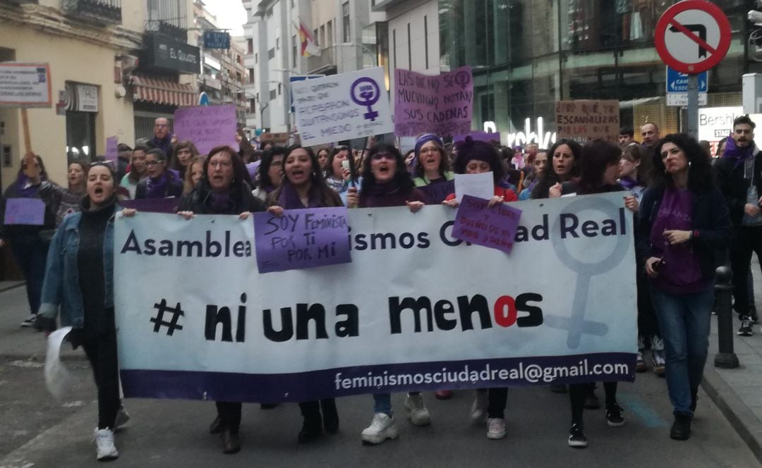 Imagen de archivo. Manifestación del 8M en Ciudad Real en 2020