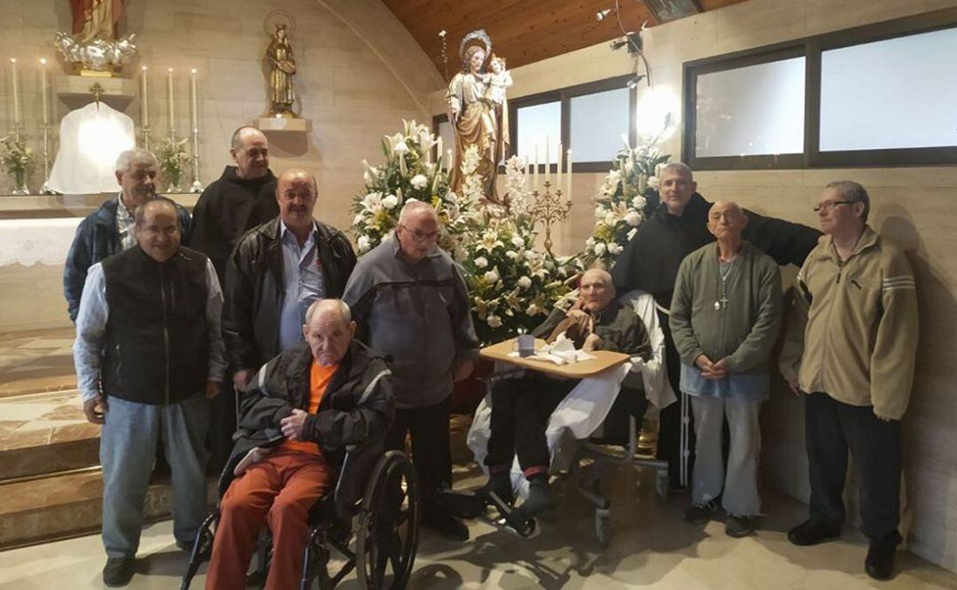 Misa celebrada el 20 de marzo en el Centre d'Acollida Sant Francesc d'Assís