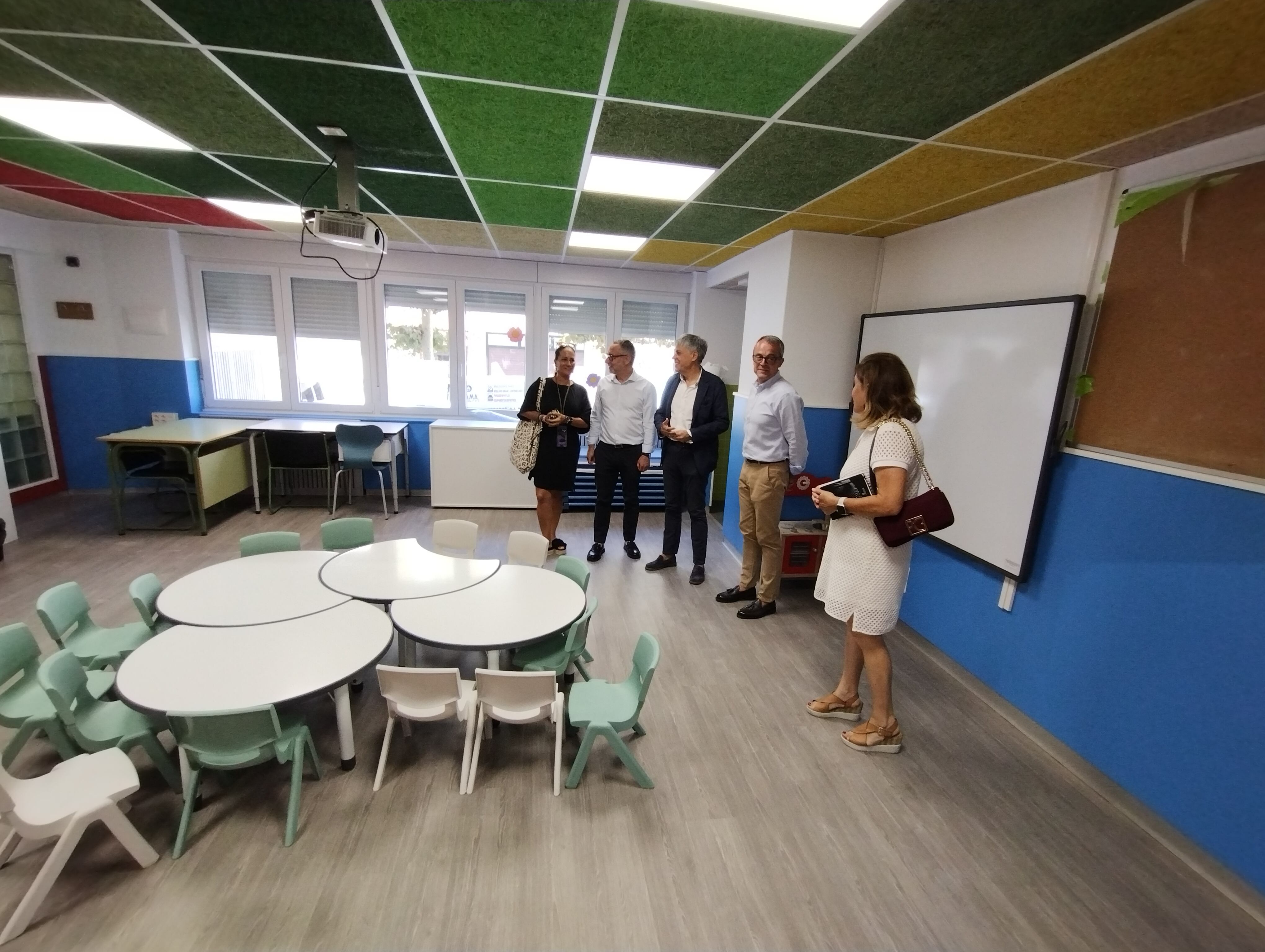 Obras en el colegio de Navaliegos