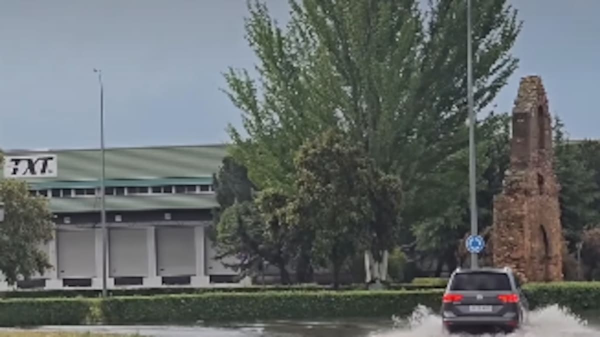 Una fuerte tormenta provoca inundaciones y problemas de tráfico en Benavente