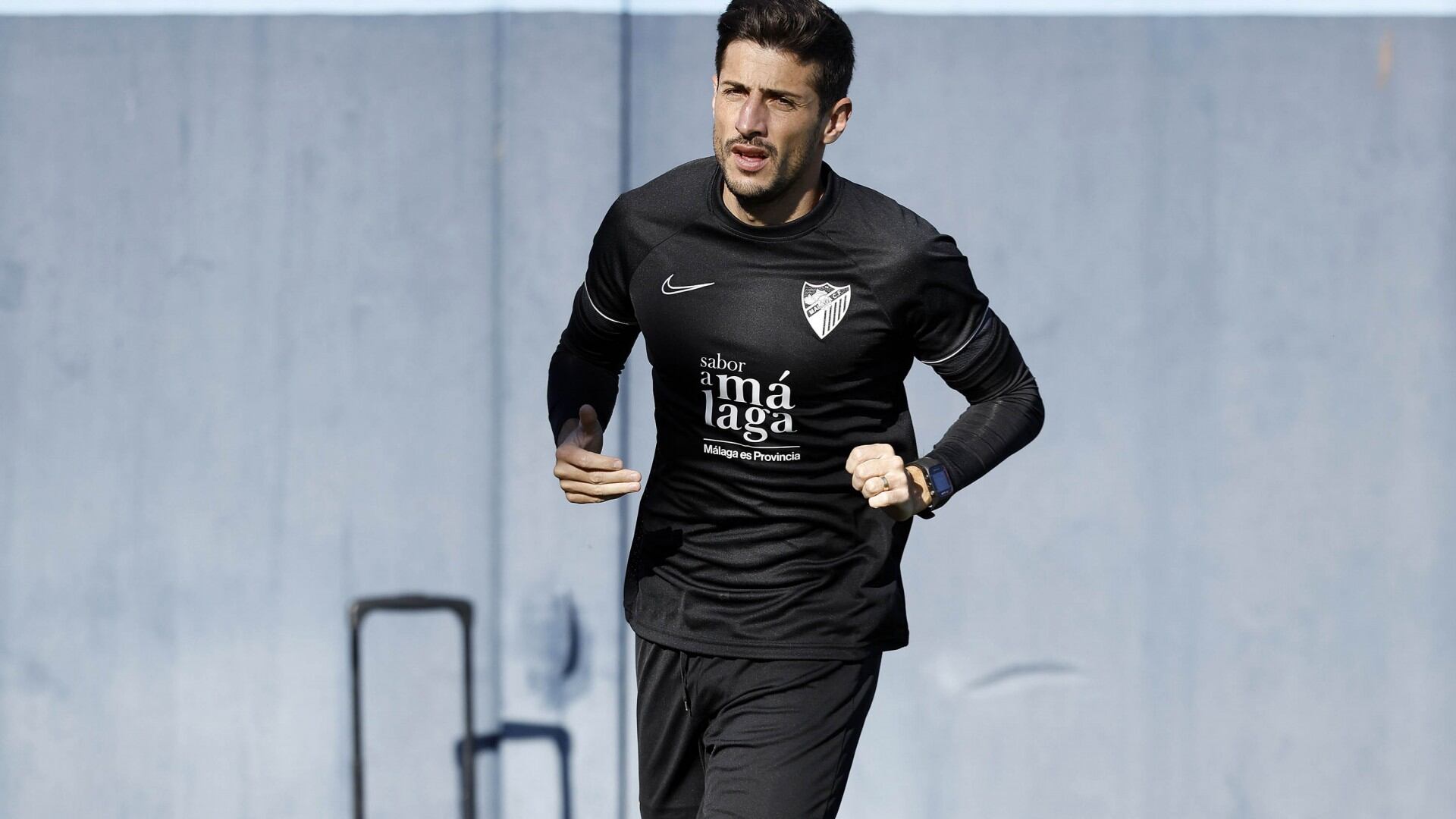 Primer entrenamiento de la semana del Málaga