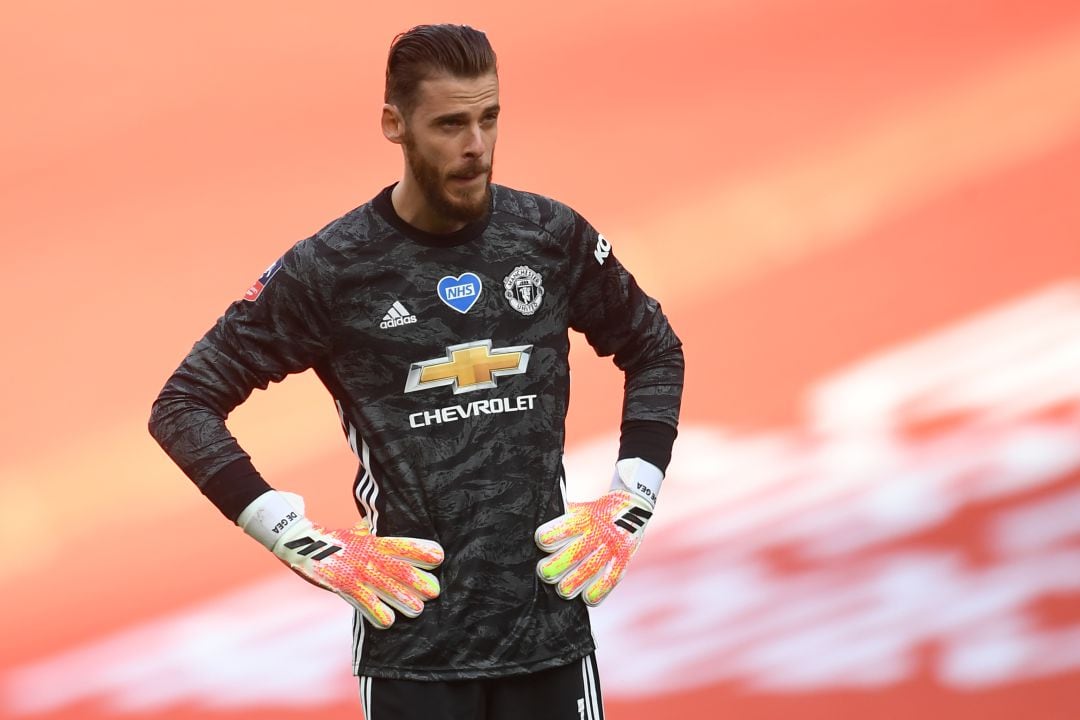 David de Gea, durante el Chelsea - Manchester United de la FA Cup