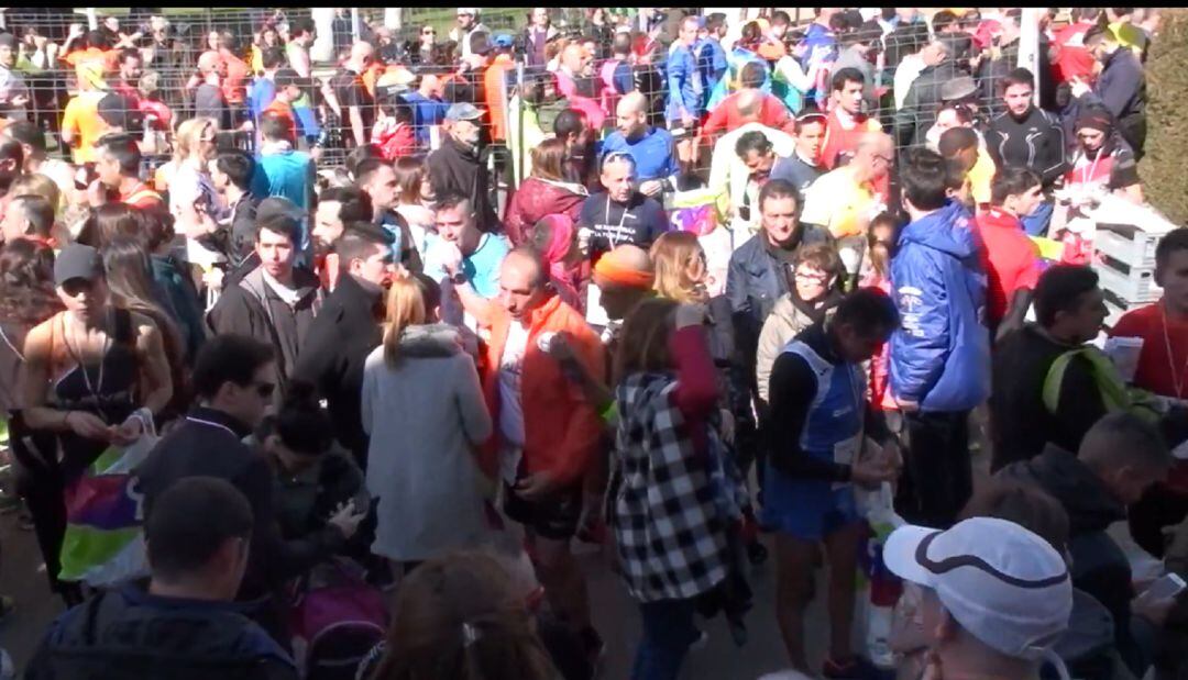 Edición anterior en la línea de salida.