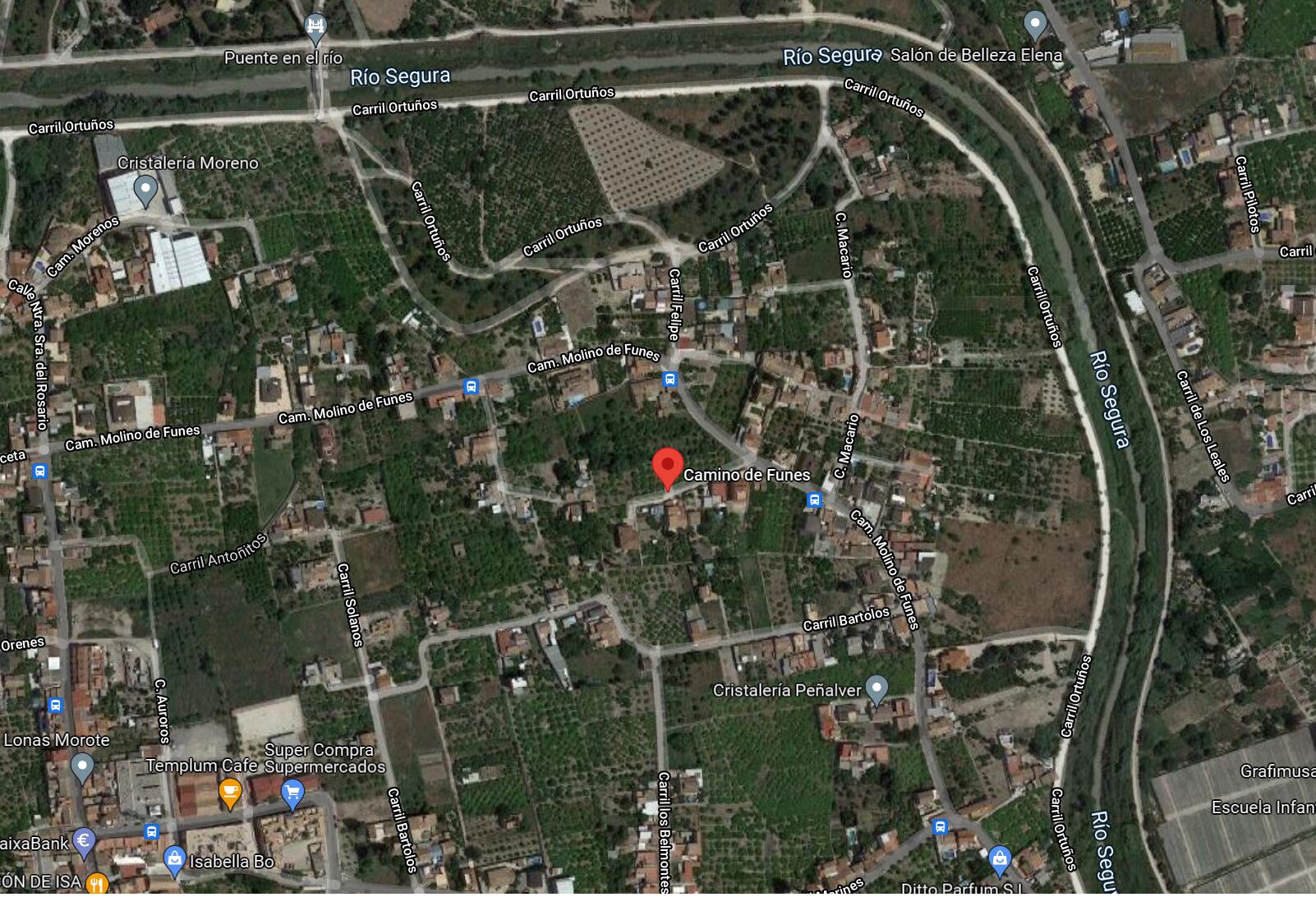 Mapa de la zona donde se ha producido el suceso