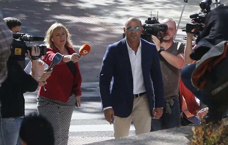 El empresario Miguel Ángel Flores, a su llegada a la Audiencia Provincial de Madrid.