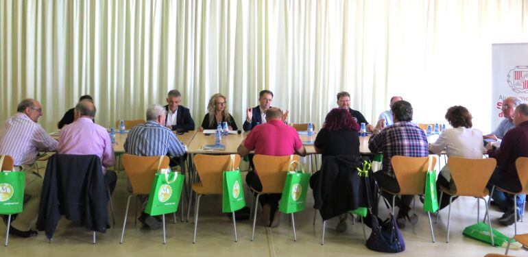 Imagen de la reunión de hoy de la Mesa de Turismo de Sant Josep