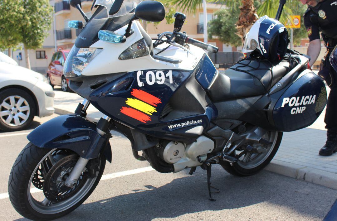 Moto de policía