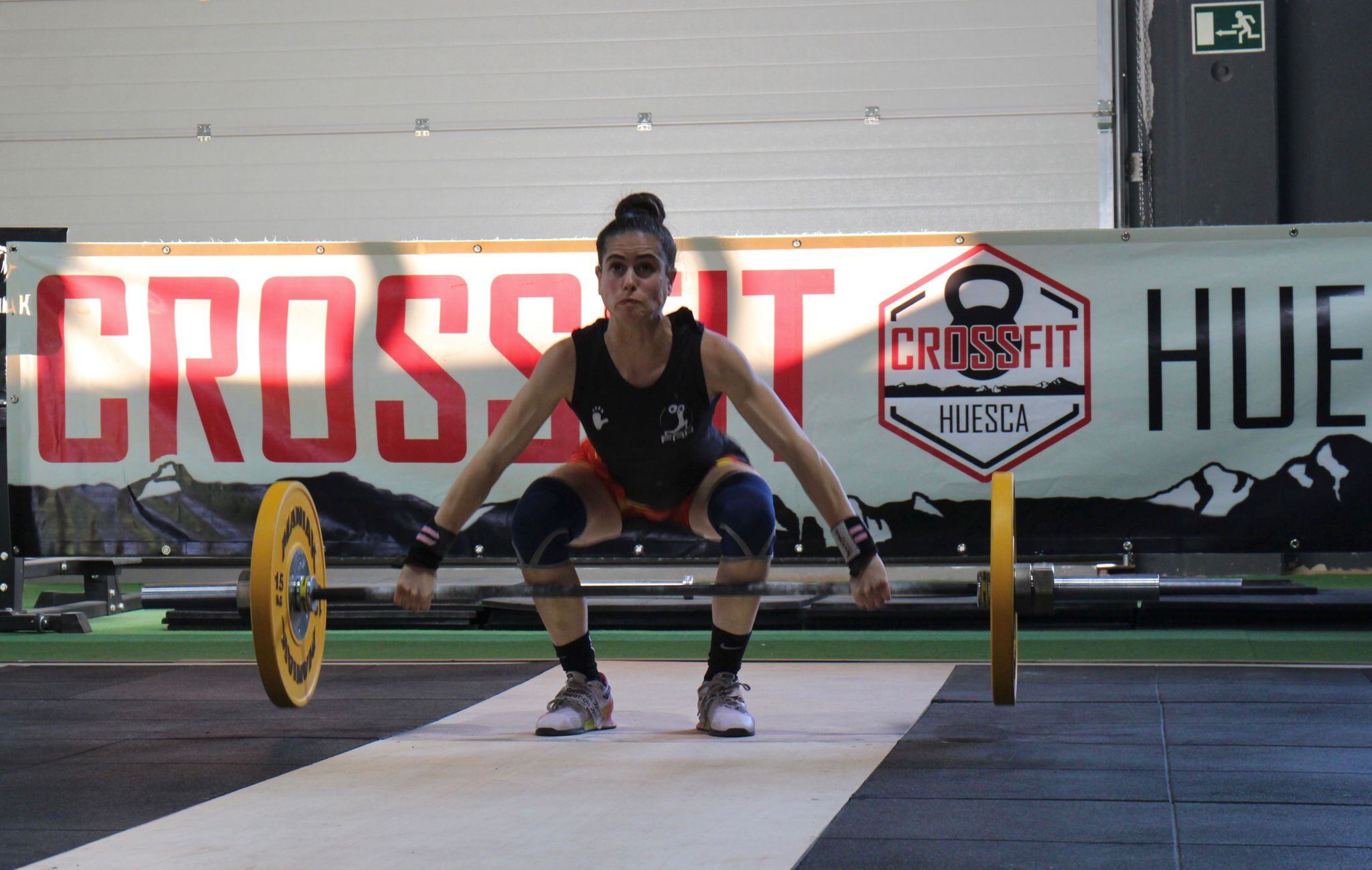 Cristina Comeras durante la competición en Huesca