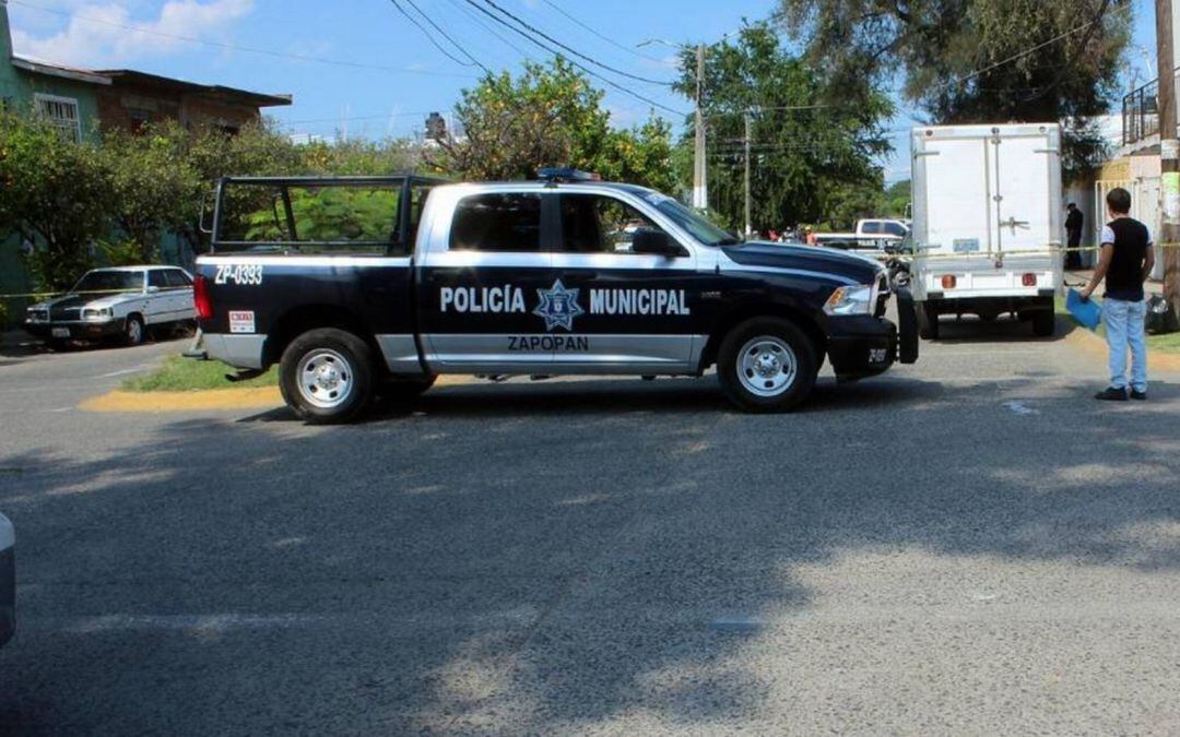 En la imagen un vehículo de la policía municipal de Zapopan