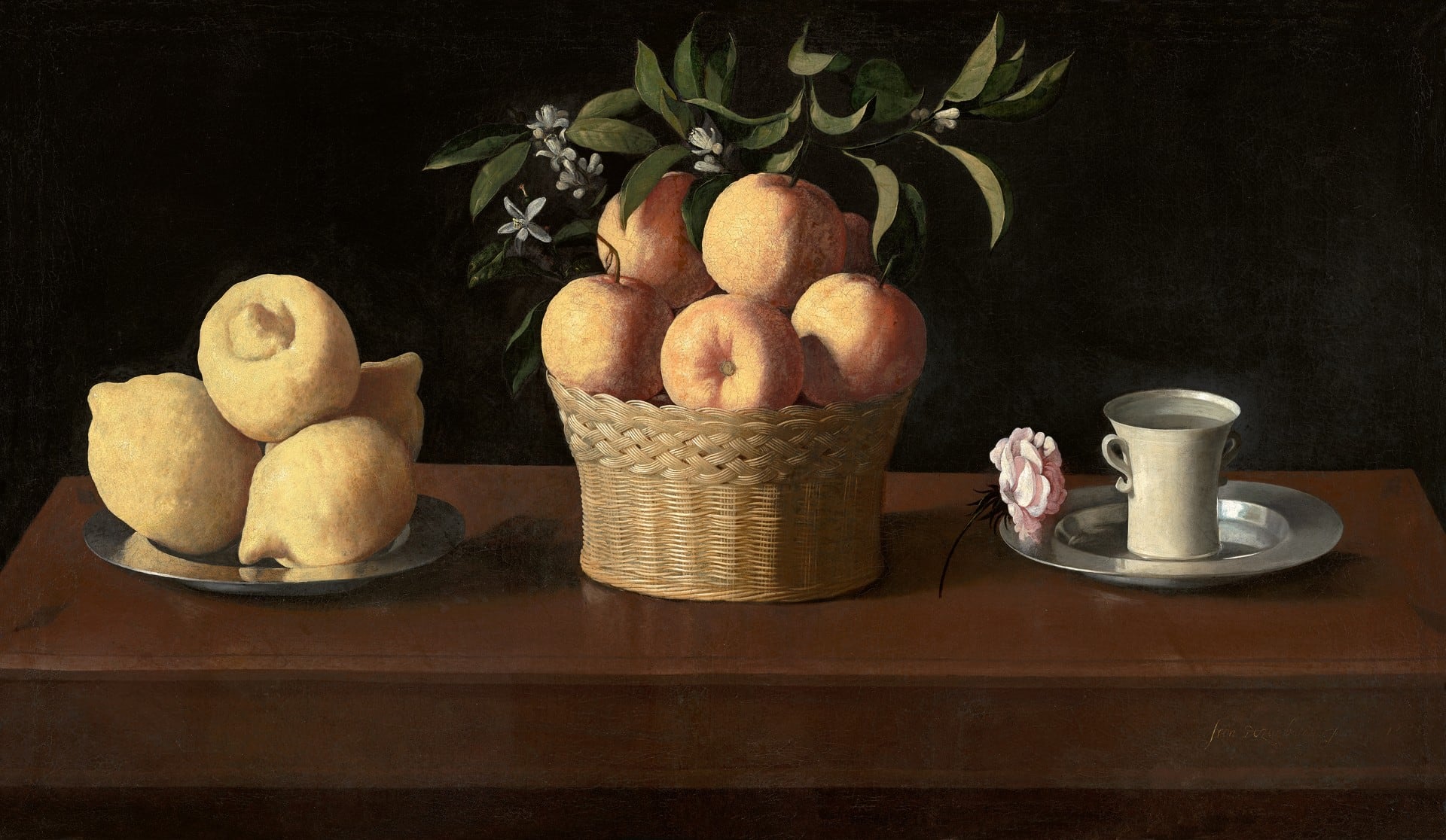 &#039;Bodegón con cidras, naranjas y rosa&#039; de Francisco de Zurbarán