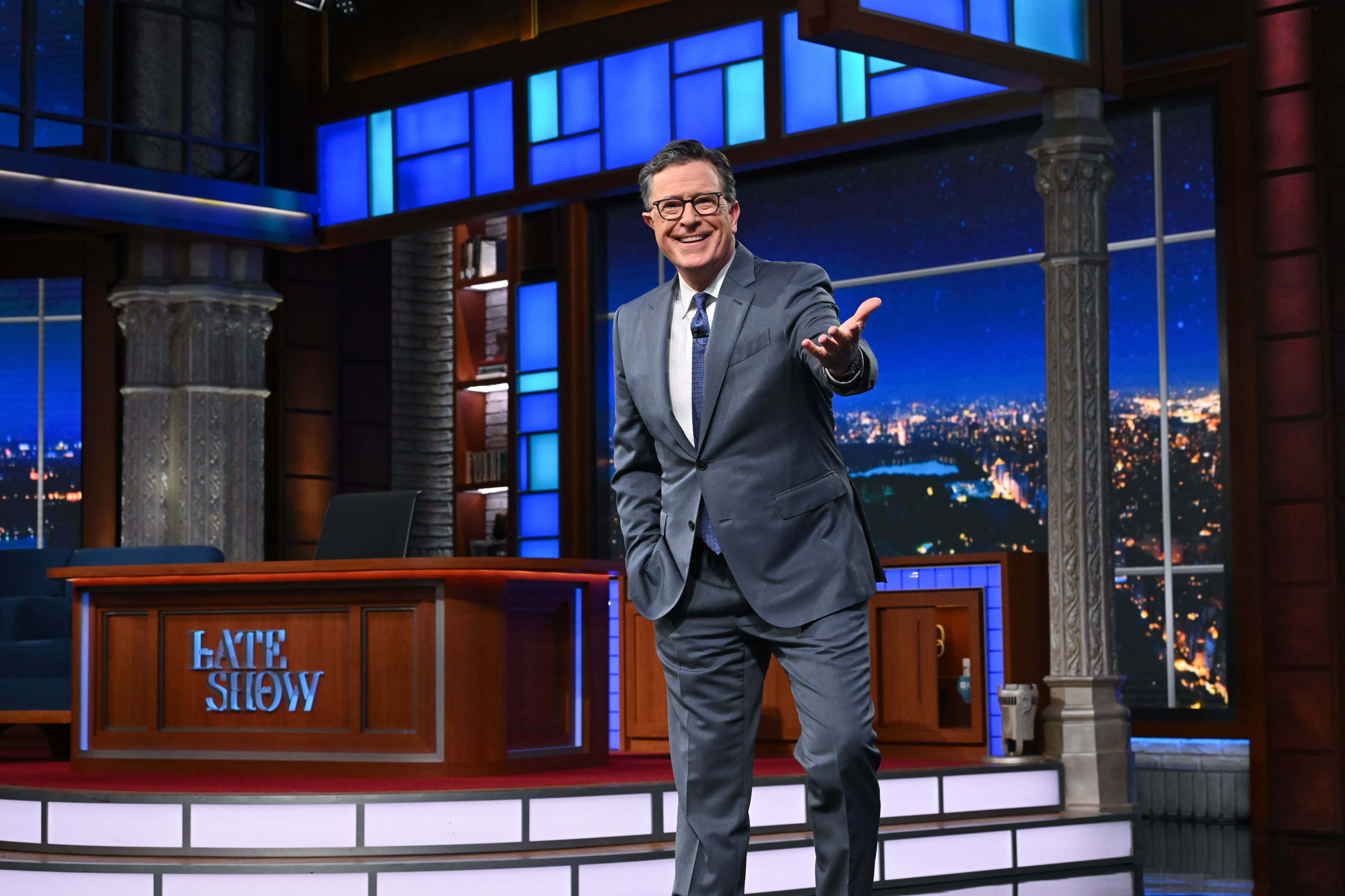 'The Late Show' con Stephen Colbert durante la emisión del jueves 17 de julio de 2025. Scott Kowalchyk/CBS.