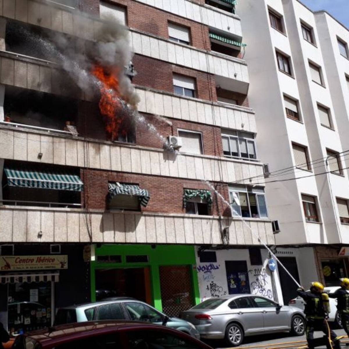 Aparatoso incendio en pleno centro de Ciudad Real