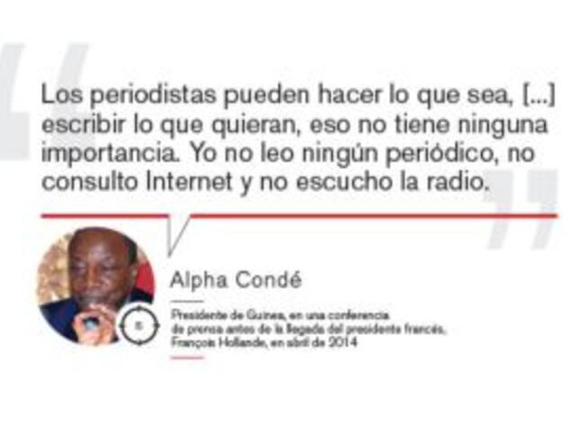 El Presidente de Guinea, ajeno a los medios.