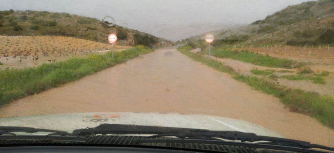 Imagen de archivo de una de las últimas tormentas en Montealegre del Castillo