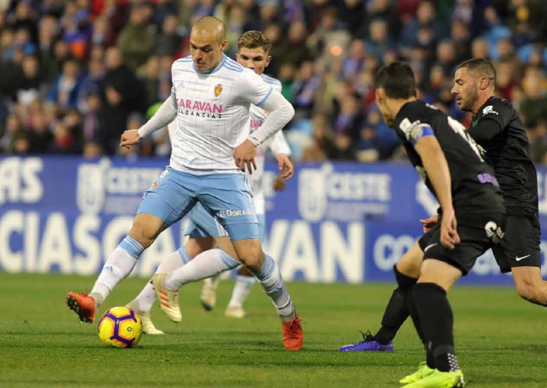 Pombo fue uno de los destacados en el partido ante el Málaga