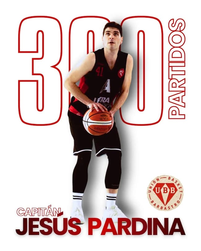 Jesús Pardina fue homenajeado por sus 300 partidos en el club