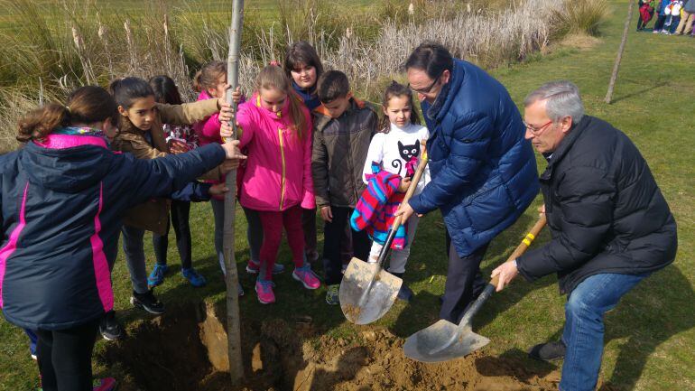 Plantación en el Parque Ribera Sur