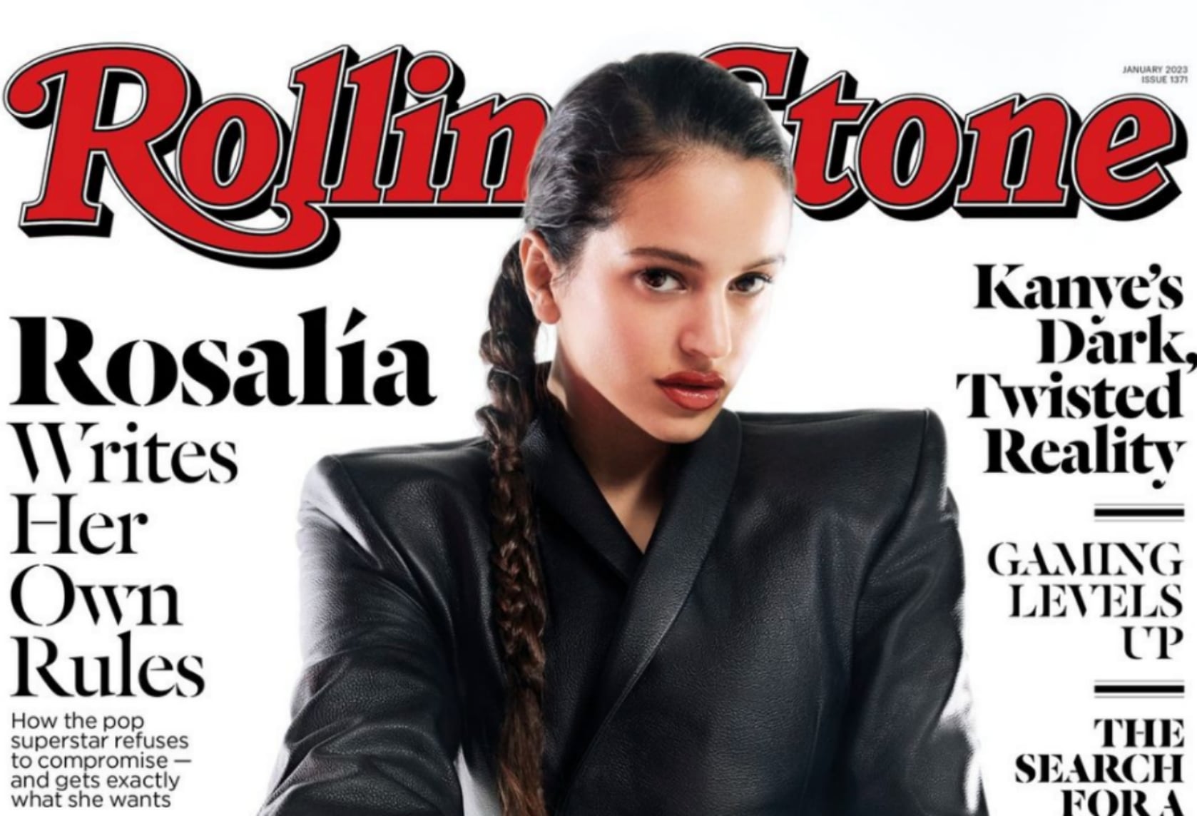 Rosalía en la portada del número de enero de la revista Rolling Stone